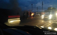 В Курске молния сожгла автомобиль
