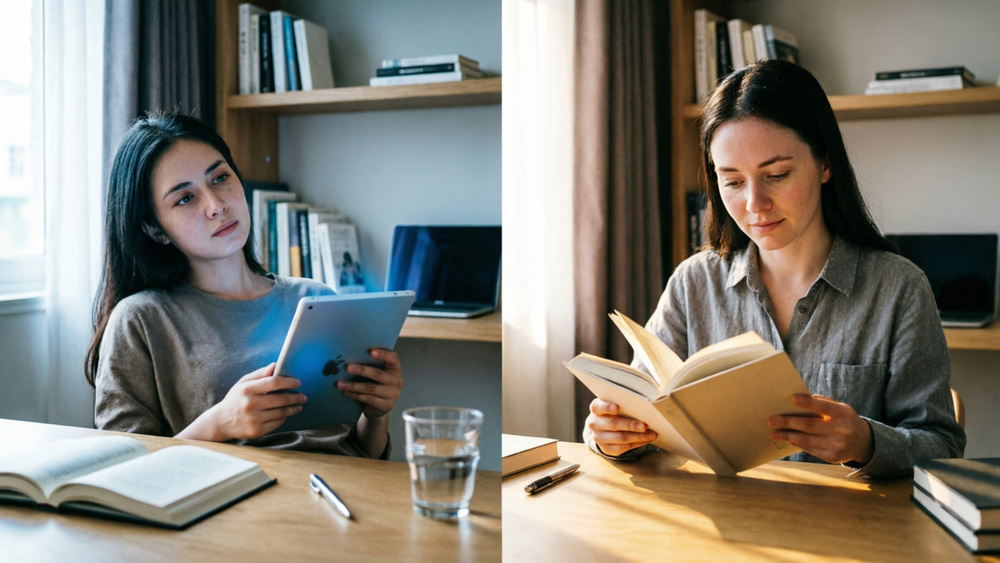 Таблички проиграли бумажным книгам в результате неожиданного эксперимента