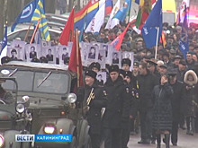 В честь 30-летия вывода советских войск из Афганистана по Калининграду прошла торжественная колонна