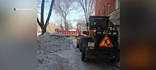 ЦУР Самарской области помог расчистить дорожки в сквере Санфировой от снега