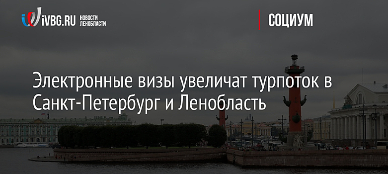 Электронные визы увеличат турпоток в Санкт-Петербург и Ленобласть
