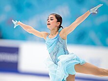 Кубок Первого канала по фигурному катанию. Базылюк выиграла произвольную программаму, Петросян – 2-я, Двоеглазова – 3-я