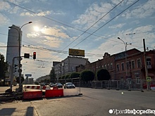 Улицу Малышева в Екатеринбурге сузили вдвое