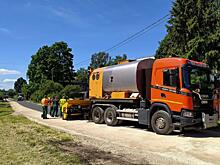 В Ленобласти уложили «клубничный» асфальт