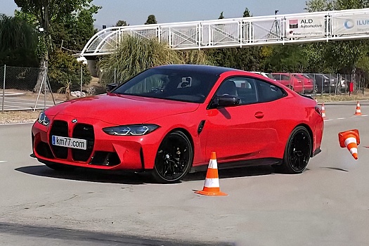 BMW M4 занесло во время «лосиного теста»
