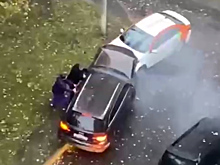 Пьяный россиянин протаранил семь автомобилей и попал на видео
