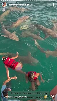 Дочери Джигана и Оксаны Самойловой плавают со стаей акул: «У нас самые отмороженные дети»