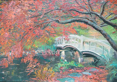 В клубе «Атом» открылась выставка пейзажной живописи