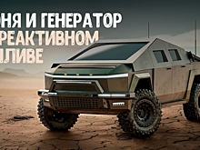 Archimedes Sting — бронированный Tesla Cybertruck с генератором, работающим на реактивном топливе