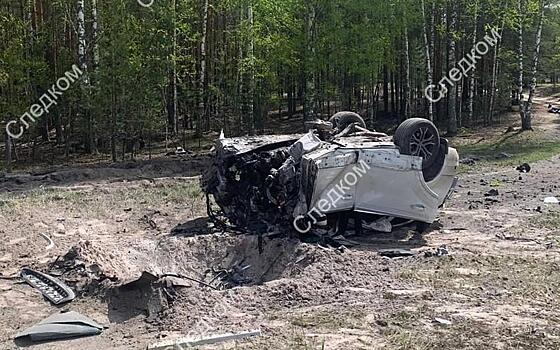 Появились кадры с места взрыва автомобиля Прилепина под Нижним Новгородом