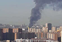В Санкт-Петербурге произошел пожар на складе недалеко от ТЭЦ