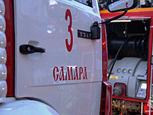 В Железнодорожном районе Самары вспыхнула легковушка