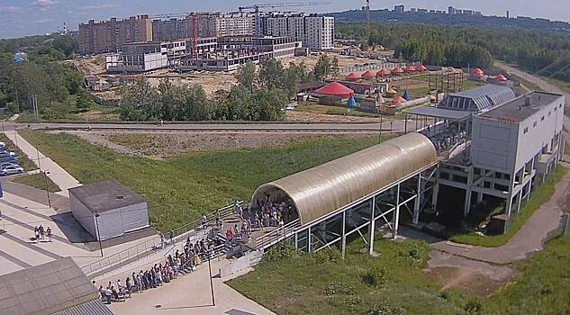 Огромные очереди образовались на нижегородской канатной дороге