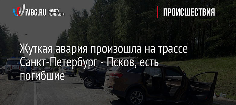 Жуткая авария произошла на трассе Санкт-Петербург - Псков, есть погибшие