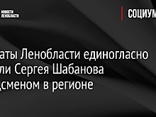 Депутаты Ленобласти единогласно избрали Сергея Шабанова омбудсменом в регионе