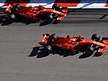 «Полет» кубка Хэмилтона и борьба «Феррари». Яркие фото Гран-при России Формулы-1