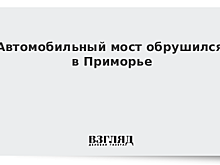 Автомобильный мост обрушился в Приморье