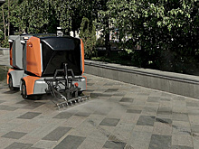 На улицах Москвы трудится роботизированный уборщик