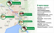 Карта грибных мест Новосибирской области в августе 2020