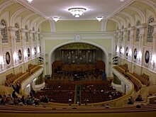 Император Николай Второй присутствовал на открытии Большого зала Московской консерватории