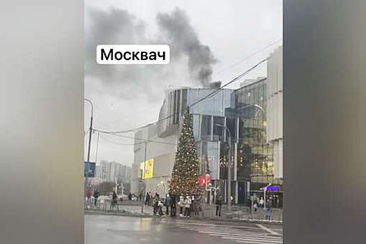 Людей эвакуировали из московского ТЦ "Хорошо" из-за пожара