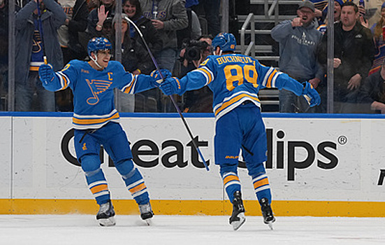 Хоккеист "Сент-Луиса" Бучневич прервал безголевую серию из 16 матчей