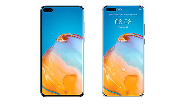 Дизайн Huawei P40 и P40 Pro полностью раскрыт