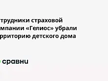 Сотрудники страховой компании «Гелиос» убрали территорию детского дома