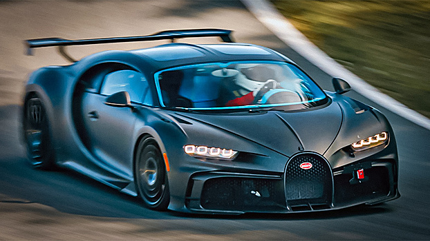 Появилось видео нового гиперкара Bugatti