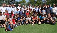 В Карабудахкентском районе открыли мини-стадион для молодежи