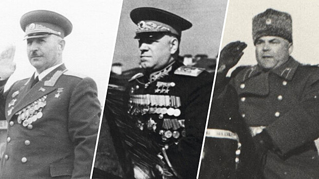 Минобороны опубликовало уникальные фотографии советских полководцев на парадах