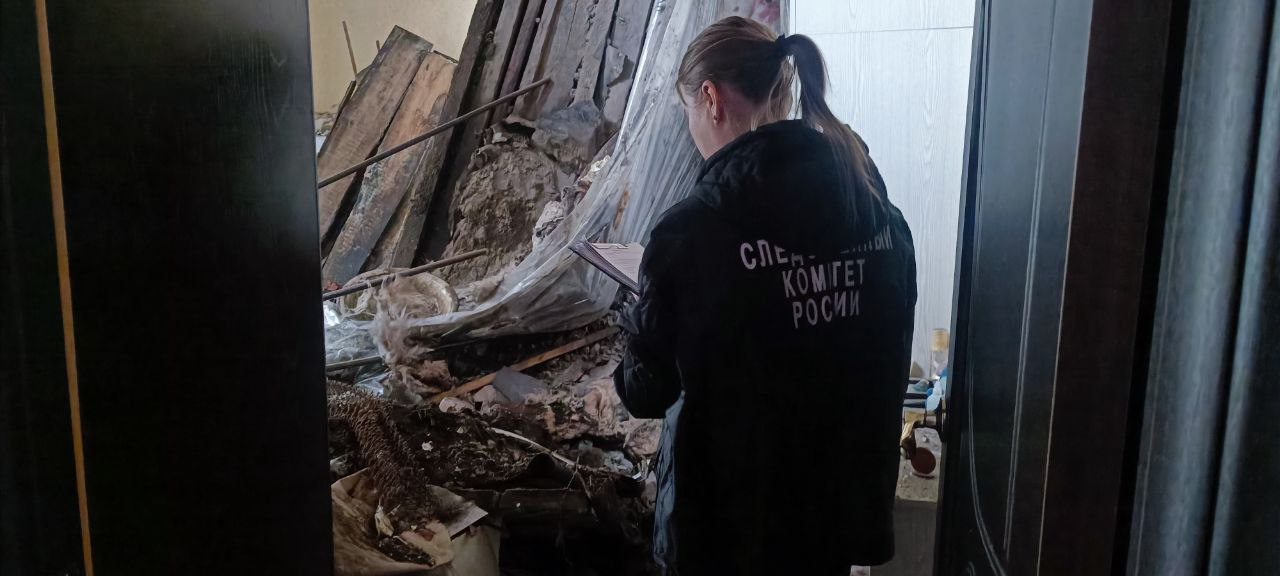 СК возбудил уголовное дело после обрушения потолка в многоквартирном доме в Прокопьевске