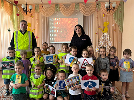 Сотрудники Госавтоинспекции Самарской области провели профилактическое занятие с дошкольниками