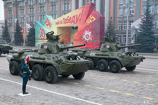 На парад Победы в Екатеринбурге шесть военных машин поедут особенным маршрутом