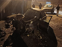 В Самаре парень на "Приоре" без прав влетел в кирпичный забор и попал в реанимацию