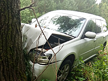 Пожилой грибник на «Субару» неумело развернулся и устроил аварию