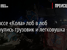На трассе «Кола» лоб в лоб столкнулись грузовик и легковушка - фото
