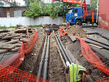 В Курске на ул.Радищева уложили 350 метров новых теплосетей