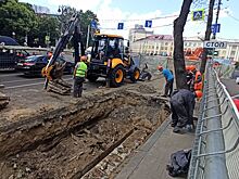 На главной улице Курска начался ремонт