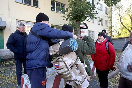 Ночью в Юрюзани проводили единственного мобилизованного