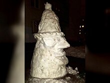 Нижегородцы слепили памятник Глебу Никитину из снега (ФОТО)
