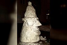 Нижегородцы слепили памятник Глебу Никитину из снега (ФОТО)