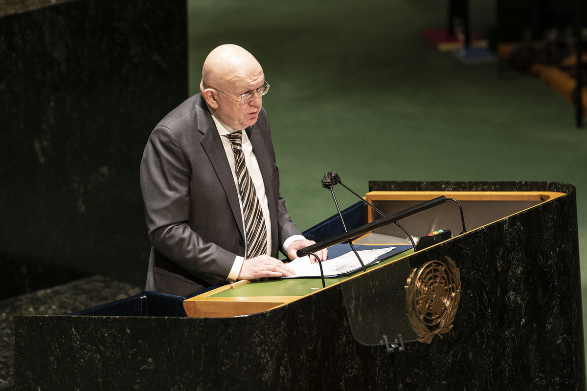 Представители ЕС в ООН не считают жителей России людьми, заявил Небензя