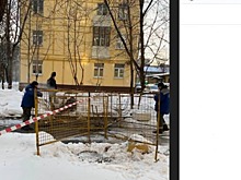 На Юннатов установили временную теплотрассу