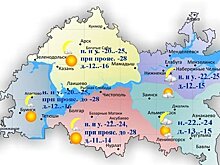 В первый день весны в Татарстане ожидается сильный ветер и до -16 градусов