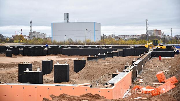 Работы нулевого цикла завершают строители новой Ледовой арены в Вологде