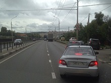 Тульское шоссе встало в пробке из-за массового ДТП