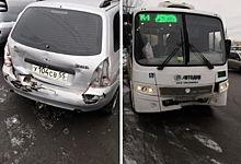 В центре Омска в ДТП с пассажирским автобусом пострадал ребенок