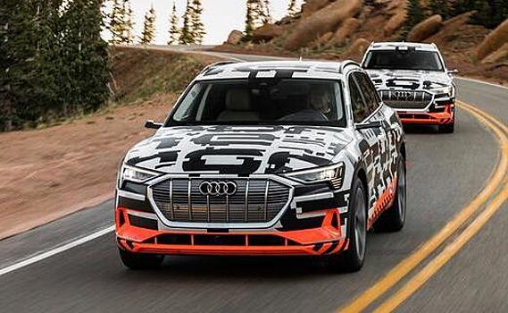 Audi E-Tron вышел на первый тест-драйв
