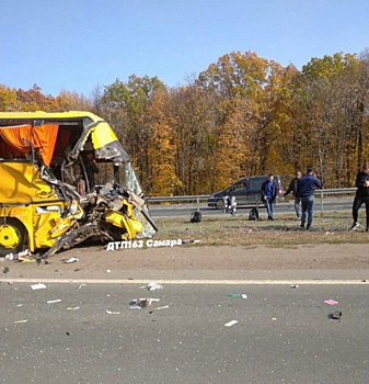 В Самарской области произошло серьезное ДТП с пассажирским автобусом